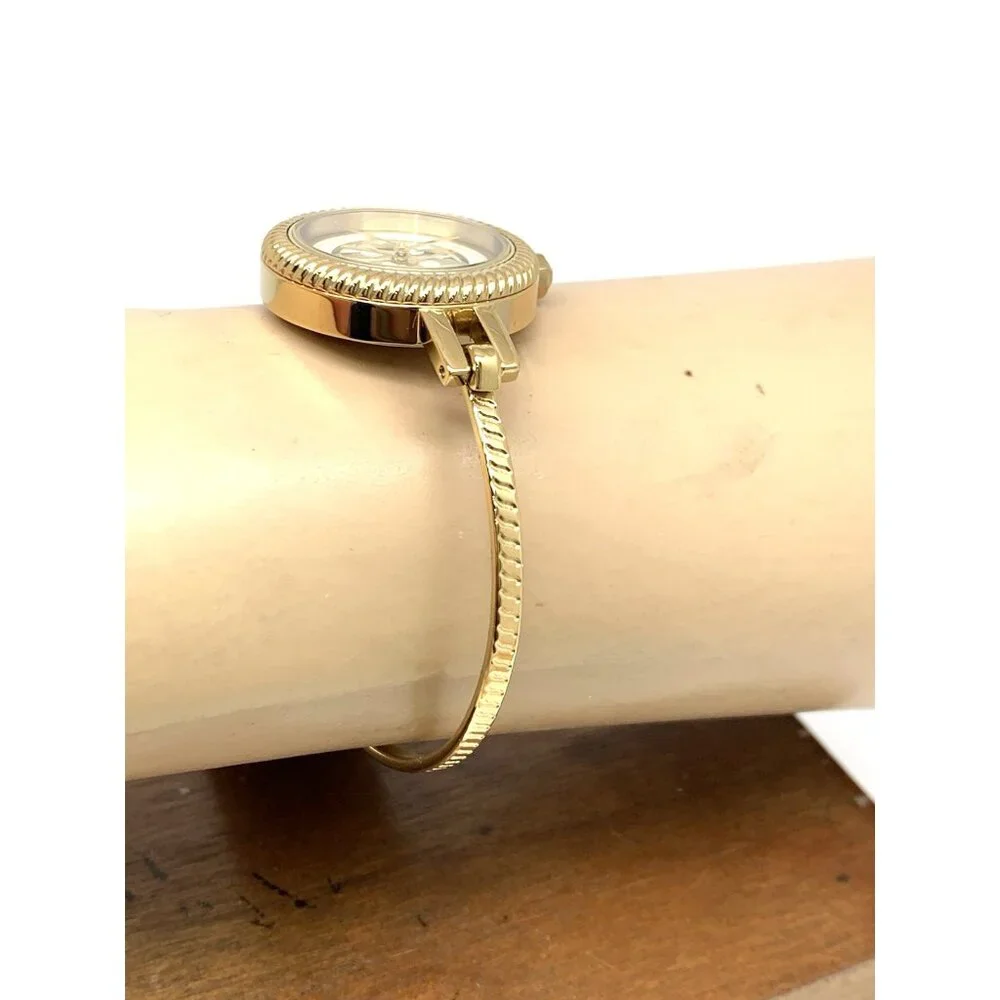 Tory Burch Women's Watch TBW4029 Gold Mother of Pearl Dial Interchangeable Bezel